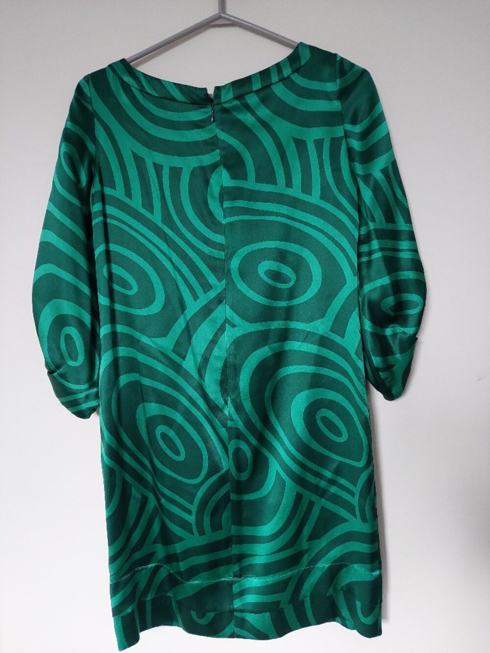 Sandra Angelozzi Women's Size 30/ US XXS Silk Shift Dress Psychedelic Retro Boho